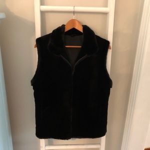 Black Mink Vest (100 percent authentic fur)